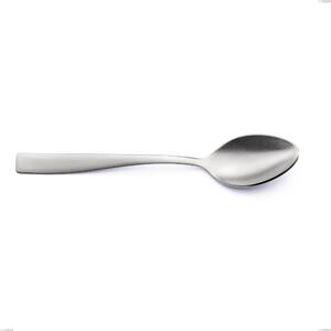 Infinity Sandblasted Coffee Spoon, Stainless Steel 18/10 (AISI 304), Laser Engraving, 2.5 mm Thickness, 138 mm Length