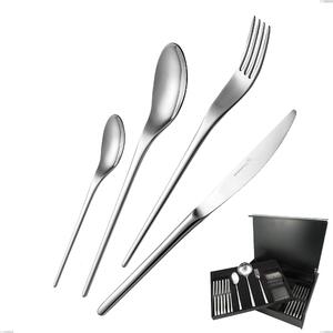 JOLI 75-piece Cutlery Set Stainless Steel 18/10 Mirror Polished 4.0 mm Thickness in Wooden Case