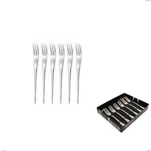 Joli set of 6 dessert forks in showcase packaging, Stainless Steel 18.10 (AISI304), 4.00 mm thickness