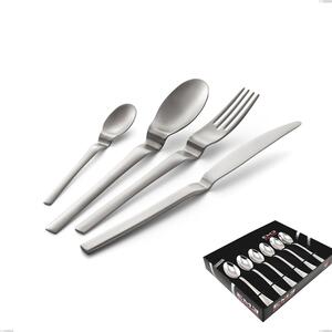 Set of 6 Joy Up 2.00 mm Sandblasted Coffee Spoons, 18/10 Stainless Steel (AISI 304), 2.00 mm Thickness, in Display Box