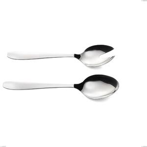Katya Salad Pair, Polished Stainless Steel AISI 304 Cutlery, 2 mm Thickness, 230 mm Length