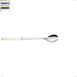 Kilim drink spoon, 18/10 AISI 304 polished stainless steel with pearlescent acrylic handle