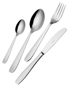 KATYA Stainless Steel 18/10 (AISI304) Cutlery Set 24 Pieces 6 Table Settings 2 mm Mirror Polished