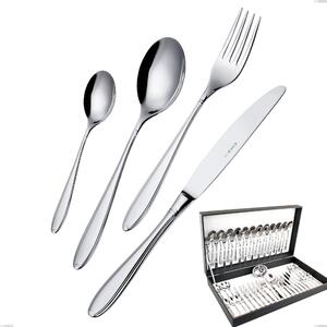 Kappa 51-piece cutlery set in canteen box, Stainless Steel 18.10 (AISI304), 2.5 mm thickness
