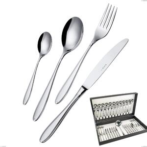 Kappa 49-piece cutlery set in canteen box, Stainless Steel 18.10 (AISI304), 2.5 mm thickness