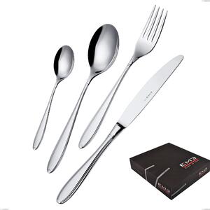 Kappa 49 Pieces Cutlery Set in Gift Packaging, Stainless Steel 18.10 (AISI304), 2.5 mm Thickness