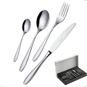 Kappa 30-piece cutlery set in panoramic packaging, Stainless Steel 18.10 (AISI304), 2.5 mm thickness