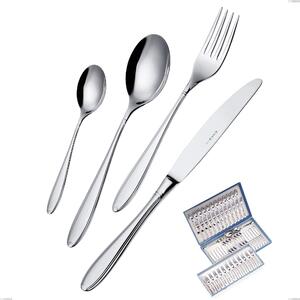 Kappa 75-Piece Cutlery Set in Gift Case, Stainless Steel 18.10 (AISI304), 2.5 mm Thickness
