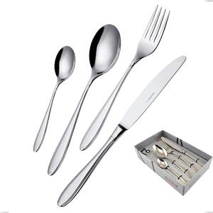 Kappa 16-Piece Cutlery Set in Showcase Packaging, Stainless Steel 18.10 (AISI304), 2.5 mm Thickness