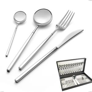 Kyoto 49-piece cutlery set in canteen box, polished stainless steel (Aisi 304)