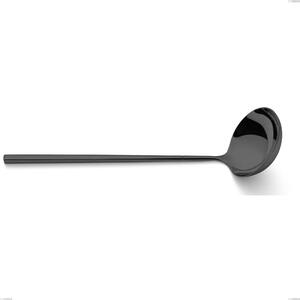 Kyoto Black Ladle, Stainless Steel (Aisi 304) with PVD Polished Steel Treatment, Length 280 mm