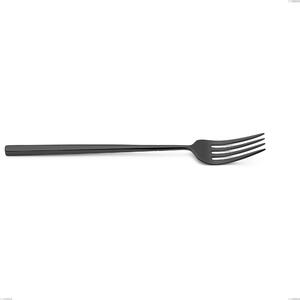 Kyoto Black Serving Fork, Stainless Steel (Aisi 304) with Polished Steel PVD Treatment, Length 247 mm