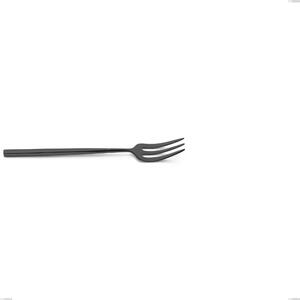 Kyoto Black Dessert Fork, Stainless Steel (Aisi 304) with Polished Steel PVD Treatment, Length 153 mm