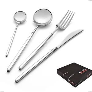 Kyoto 49 Piece Cutlery Set in Gift Packaging, Polished Stainless Steel (Aisi 304)