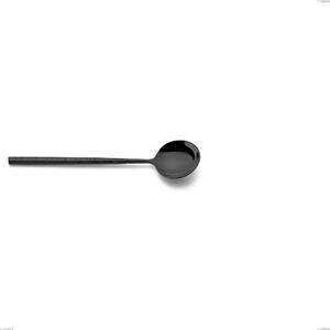 Kyoto Origami Black Coffee Spoon, Stainless Steel (Aisi 304) with Polished Steel PVD Treatment, Length 145 mm