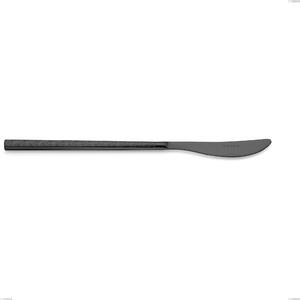 Kyoto Origami Black Table Knife, Stainless Steel (Aisi 304) with Polished Steel PVD Treatment, Length 229 mm