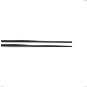 Kyoto Origami Black Chopsticks Pair, Stainless Steel (Aisi 304) with Polished Steel PVD Treatment, Length 250 mm