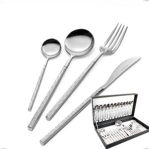 Kyoto Origami 51 Piece Cutlery Set in Canteen Box, Polished Stainless Steel (Aisi 304)