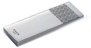 Kyoto Origami Sushi Cutlery Holder, Engraved 18.10 Steel, Dimensions 75x25 h 10 mm, Accommodates Polished Stainless Steel Chopstick Pair