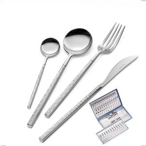 Kyoto Origami 75-Piece Cutlery Set in Canteen Box, Polished Stainless Steel (Aisi 304)