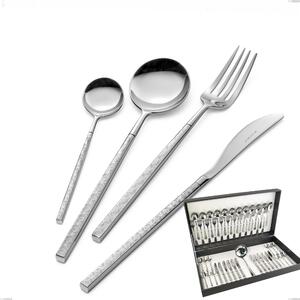 Kyoto Origami 49 Piece Cutlery Set in Canteen Box, Polished Stainless Steel (Aisi 304)