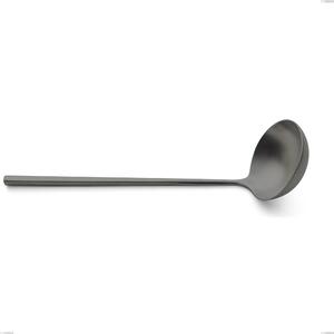 Kyoto Sandblasted Black Ladle, Stainless Steel (Aisi 304) Sandblasted, Length 280 mm