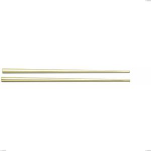 Kyoto Tin Gold Chopsticks Pair, Stainless Steel (Aisi 304) with polished steel PVD treatment, length 250 mm