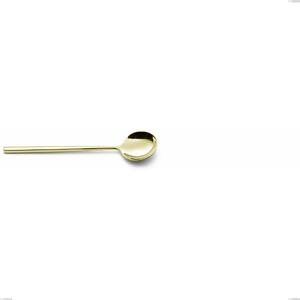 Kyoto Tin Gold Coffee Spoon, Stainless Steel (Aisi 304) with Polished Steel PVD Treatment, Length 145 mm