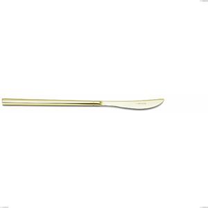 Kyoto Tin Gold Table Knife, Stainless Steel (Aisi 304) with PVD Polished Steel Treatment, Length 229 mm