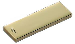 Cutlery Rest for SUSHI Set in 18.10 Steel, Dimensions 75x25 mm, Height 10 mm, Accommodates 2 Cutlery, GOLD TIN GOLD Finish