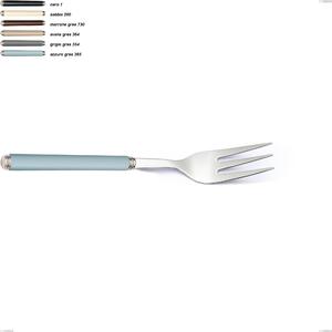 Stoneware Line Serving Fork, 18/10 AISI 304 Stainless Steel with Acrylic Handles, Length 238 mm, Linea Gres
