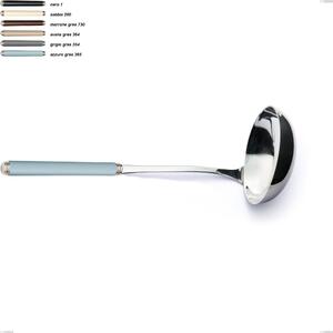 Stoneware Line Ladle, 18/10 AISI 304 Stainless Steel with Acrylic Handles, Length 273 mm Name: Linea Gres