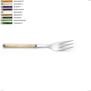 Pearl Line Serving Fork, Length 238 mm Stainless Steel 18/10 (AISI304) ABS Handle Double Collar Dishwasher Safe