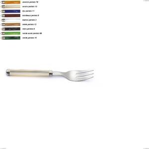 Pearl Line Dessert Fork, Stainless Steel 18/10 (AISI304) length 155 mm, ABS handle with double ring, dishwasher safe