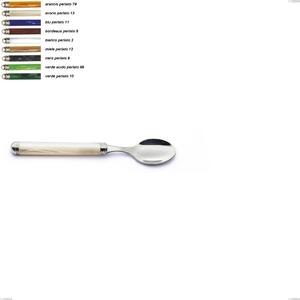 Pearl Line Moka Spoon, Stainless Steel 18/10 (AISI304) Length 140 mm, ABS Handle with Double Collar, Dishwasher Safe