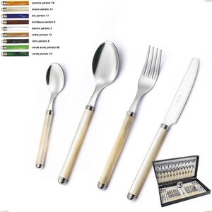 49-Piece Pearl Line Cutlery Set in Canteen Box, Stainless Steel 18/10 (AISI304)
