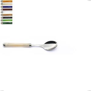 Pearl Line Dessert Spoon, 18/10 Stainless Steel (AISI304) Length 185 mm ABS Handle Double Ring Dishwasher Safe