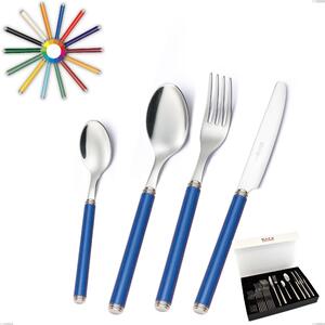 Coloured Cutlery Set LINEA 24 Pieces in 18/10 Stainless Steel with Gift Box