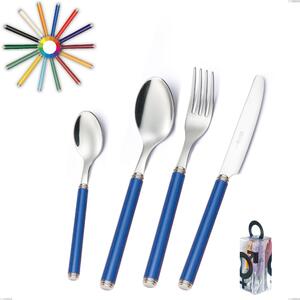 You&Me 24 Piece Cutlery Set, Linea, Polished 18/10 Stainless Steel (AISI304), Acrylic Handles