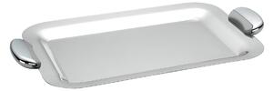 Rectangular Tray with Handles JOINT EME 43x30 cm - without handles in polished stainless steel, die-cast metal handles with polished and sandblasted finish