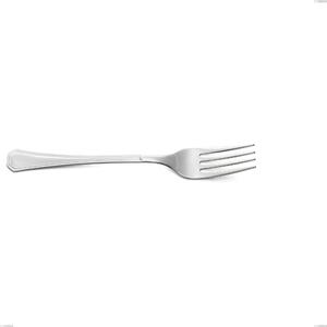Loira Table Fork, Polished AISI 304 Stainless Steel, 2 mm Thickness, Classic Design, Length 196 mm