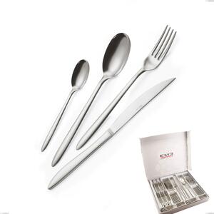 24-Piece Live Cutlery Set in Presentation Box, Economical Knife, Polished Stainless Steel (Aisi 304)