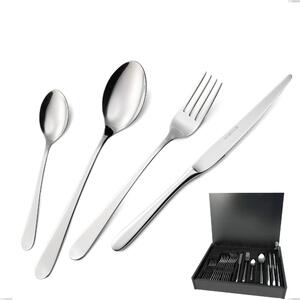 Lady 24-Piece Cutlery Set in Wooden Case, 18/10 (AISI304), 2.5 mm Thickness