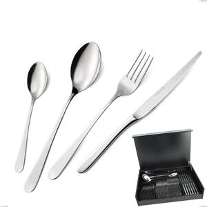 Lady 51-Piece Cutlery Set in Wooden Case, 18/10 (AISI304), 2.5 mm Thickness