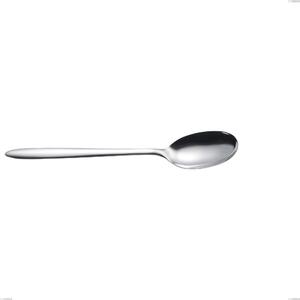 LIVE 18.10 AISI430 Stainless Steel Table Spoon, 2 mm Thickness, 219 mm Length, Polished Steel Handle, Dishwasher Safe