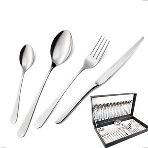 Lady 51-Piece Cutlery Set in Canteen Box, 18/10 (AISI304), 2.5 mm Thickness