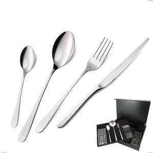 75-Piece Lady Cutlery Set in Wooden Case, 18/10 (AISI304), 2.5mm Thickness