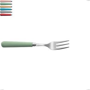 Macarons Serving Fork, 18.10 Stainless Steel, 234 mm Length, Polished Stainless Acrylic Handles