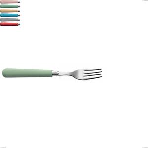 Macarons Table Fork, Stainless Steel 18.10, Length 204 mm, Acrylic Handles, Polished Stainless Steel Name: Macarons