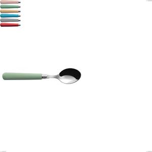 Macarons coffee spoon, 18.10 stainless steel 147 mm length with polished stainless acrylic handles, name: macarons, category: coffee spoons